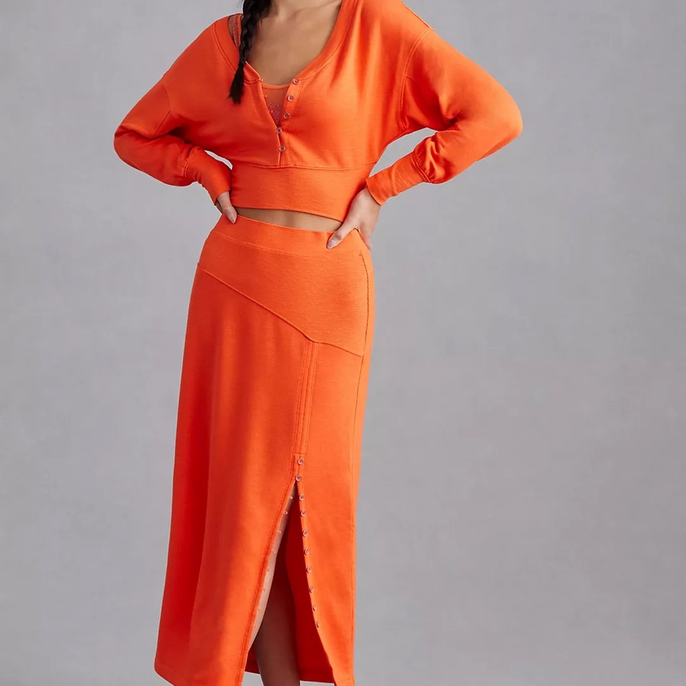 Daily Practice by Anthropologie Side-Button Skirt